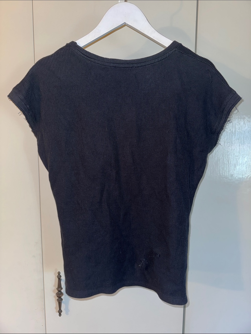 Embroidered Graphic Ribbed Tee - Picture 5 of 6
